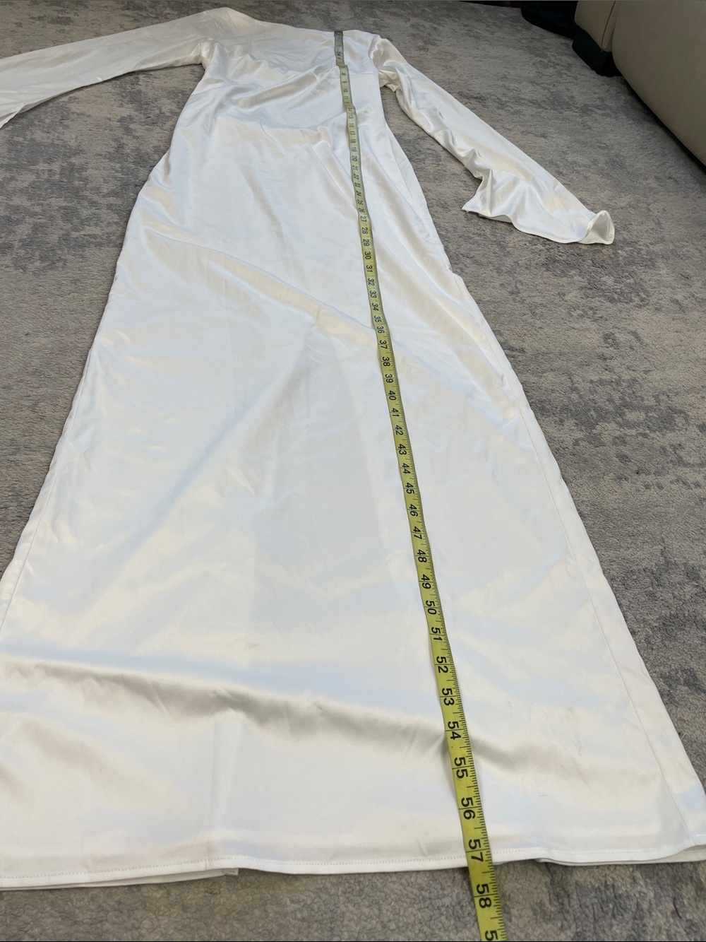 NWT Khanums Keidi Dress With Pearl Gold Bead Detail White Open Back Sz S - Picture 10 of 16
